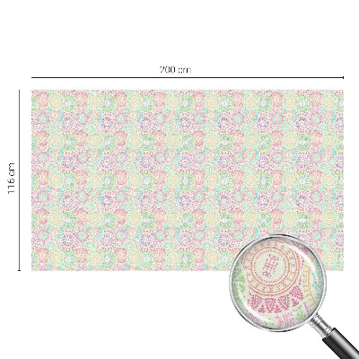 Vinilo para cristales efecto vitral Mandalas coloridos