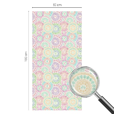 Vinilo para cristales efecto vitral Mandalas coloridos