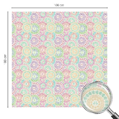 Vinilo para cristales efecto vitral Mandalas coloridos