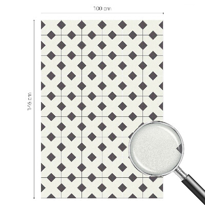 Vinilo para ventanas motivo vitral Diamantes blancos y negros