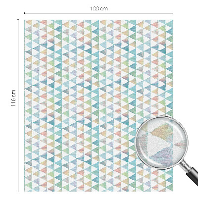 Vinilo para cristales efecto vitral Triángulos geométricos