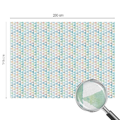 Vinilo para cristales efecto vitral Triángulos geométricos