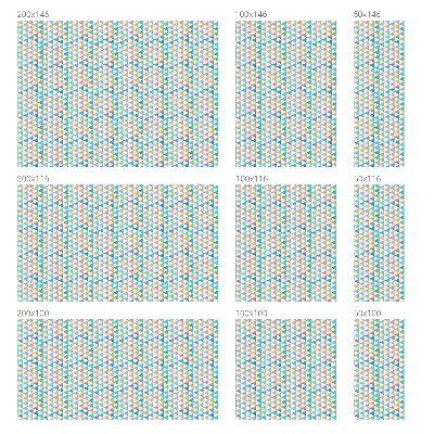 Vinilo para cristales efecto vitral Triángulos geométricos