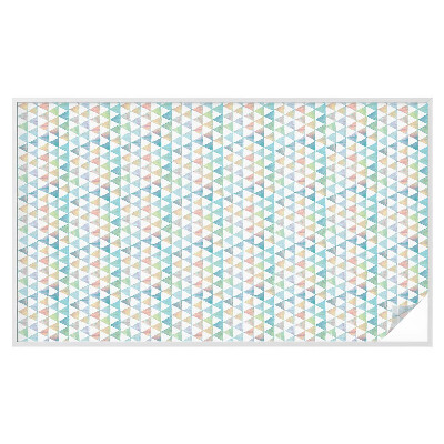 Vinilo para cristales efecto vitral Triángulos geométricos