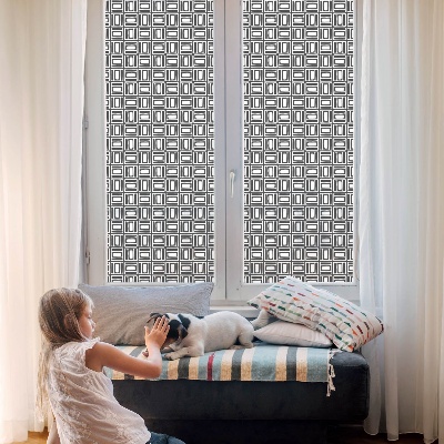 Vinilo ventana privacidad Patrón energético