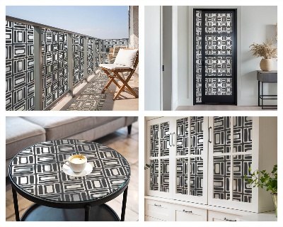 Vinilo ventana privacidad Patrón energético