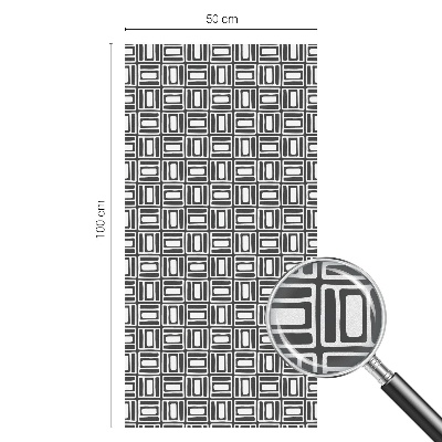 Vinilo ventana privacidad Patrón energético