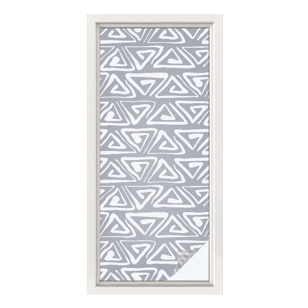 Vinilo para ventanas motivo vitral minimalismo geométrico