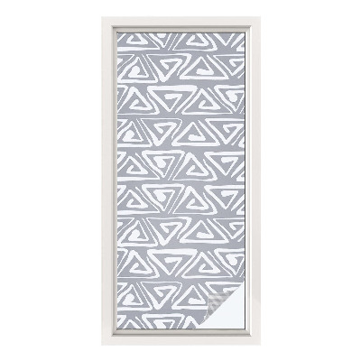 Vinilo para ventanas motivo vitral minimalismo geométrico