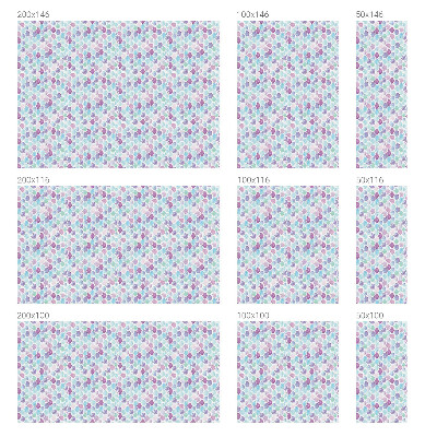 Vinilo para cristales opaco decorativo Puntos pastel