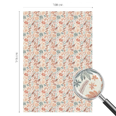 Vinilo ventana privacidad arreglo floral