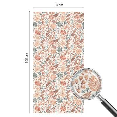 Vinilo ventana privacidad arreglo floral