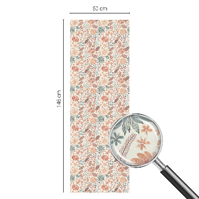 Vinilo ventana privacidad arreglo floral