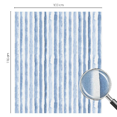 Vinilo para cristales opaco decorativo Rayas azules