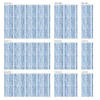 Vinilo para cristales opaco decorativo Rayas azules