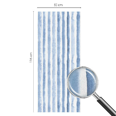 Vinilo para cristales opaco decorativo Rayas azules