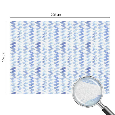 Vinilo para ventanas motivo vitral Ondas azules