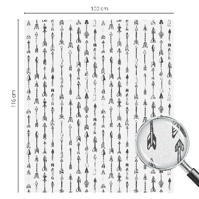 Vinilo para cristales efecto vitral flechas geométricas