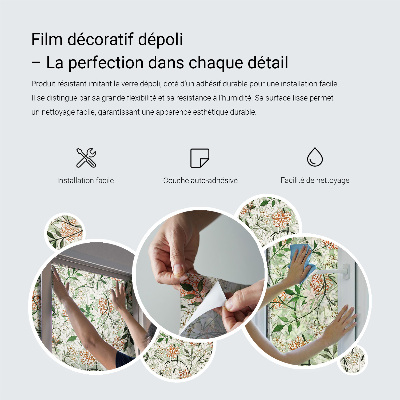 Vinilo para cristales efecto vitral flechas geométricas