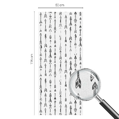 Vinilo para cristales efecto vitral flechas geométricas