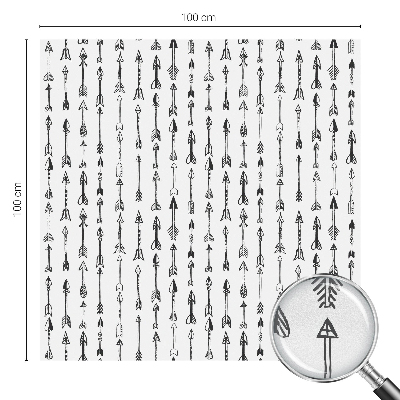 Vinilo para cristales efecto vitral flechas geométricas