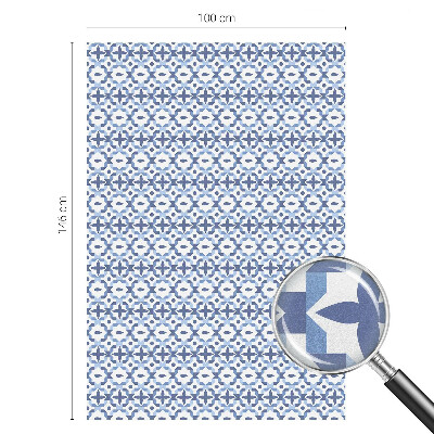 Vinilo para cristales opaco decorativo mosaico azul