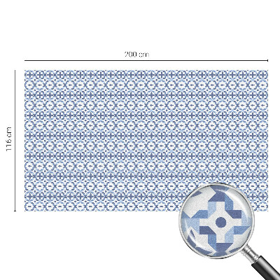 Vinilo para cristales opaco decorativo mosaico azul