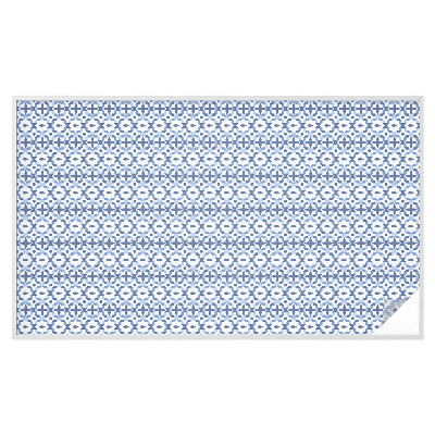 Vinilo para cristales opaco decorativo mosaico azul