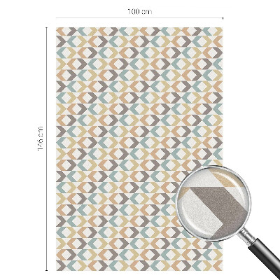 Vinilo ventana privacidad rombos geométricos