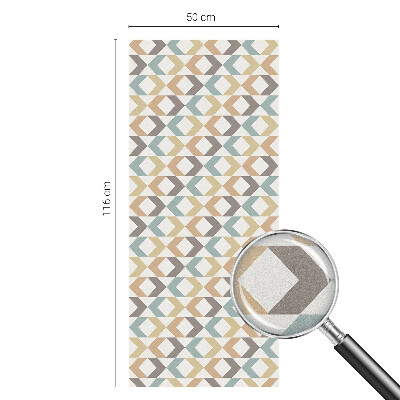 Vinilo ventana privacidad rombos geométricos