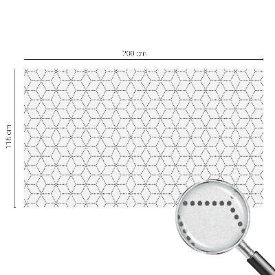 Vinilo para ventanas motivo vitral rombos punteados