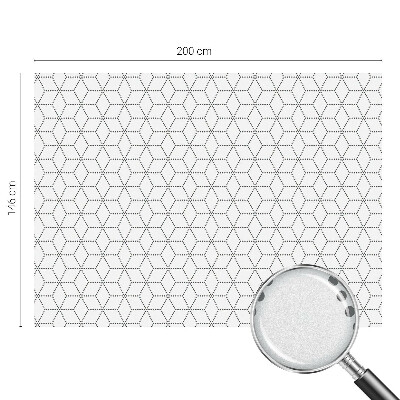 Vinilo para ventanas motivo vitral rombos punteados