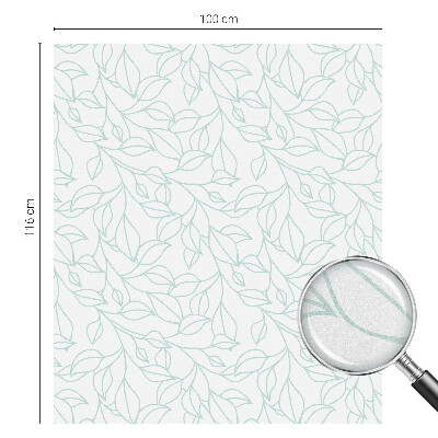 Vinilo para cristales efecto vitral Hojas delicadas
