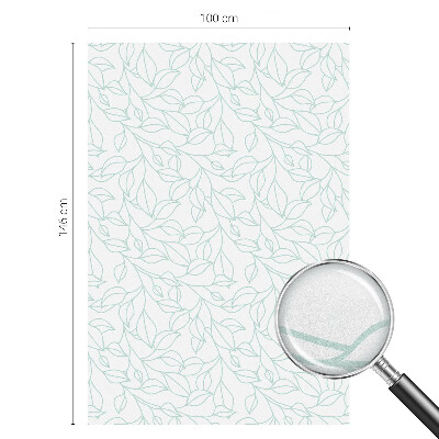 Vinilo para cristales efecto vitral Hojas delicadas
