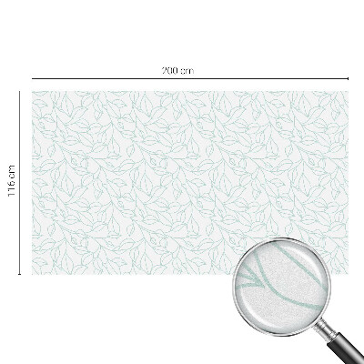 Vinilo para cristales efecto vitral Hojas delicadas