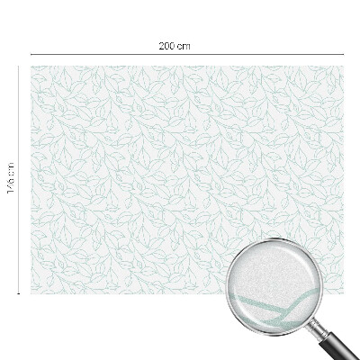 Vinilo para cristales efecto vitral Hojas delicadas