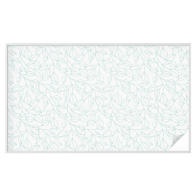 Vinilo para cristales efecto vitral Hojas delicadas