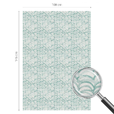 Vinilo para cristales opaco decorativo Ola verde