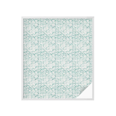 Vinilo para cristales opaco decorativo Ola verde