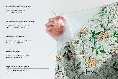 Vinilo decorativo adhesivo para cristales Patrón floral