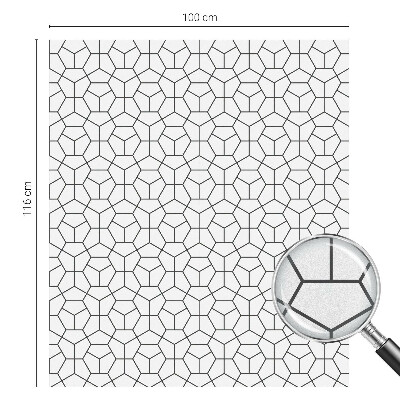 Vinilo ventana privacidad Cubos geométricos