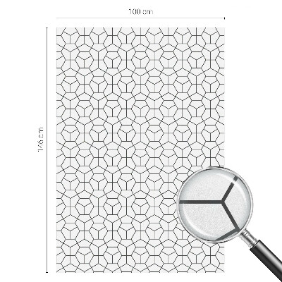 Vinilo ventana privacidad Cubos geométricos