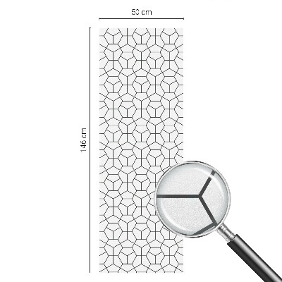 Vinilo ventana privacidad Cubos geométricos