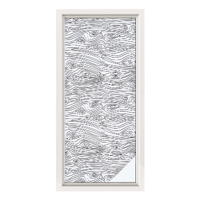 Vinilo ventana privacidad Líneas de madera