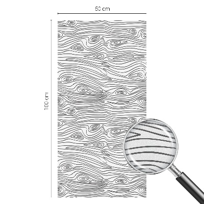 Vinilo ventana privacidad Líneas de madera