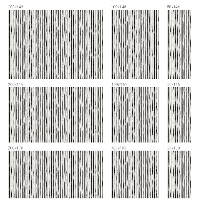 Vinilo para ventanas motivo vitral Rayas verticales