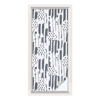 Vinilo ventana privacidad Rayas y puntos