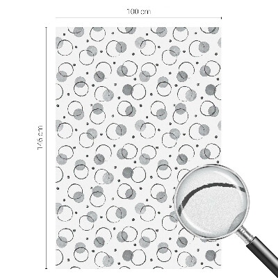 Vinilo para cristales opaco decorativo ruedas grises