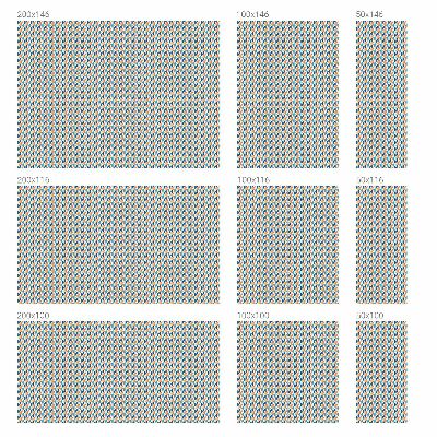 Vinilo ventana privacidad Simetría geométrica