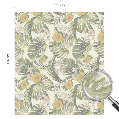 Vinilo para ventanas motivo vitral Tema tropical